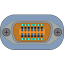 download Loran Unit Power Plug clipart image with 180 hue color