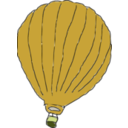 download Hot Air Balloon clipart image with 45 hue color