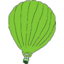 download Hot Air Balloon clipart image with 90 hue color