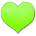 download Heart clipart image with 90 hue color