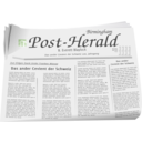 download News Paper clipart image with 270 hue color