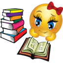 Study Girl Smiley Emoticon