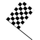download Checkered Flag clipart image with 225 hue color