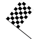 download Checkered Flag clipart image with 315 hue color