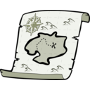 download Treasure Map clipart image with 45 hue color