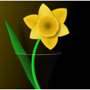 download Daffodil clipart image with 0 hue color