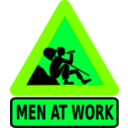 download Men At Work clipart image with 90 hue color