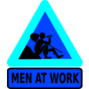 download Men At Work clipart image with 180 hue color