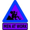 download Men At Work clipart image with 225 hue color