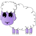 download Lamb clipart image with 225 hue color