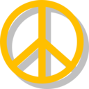 download Peace Sign clipart image with 45 hue color