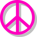 download Peace Sign clipart image with 315 hue color