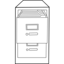 download Classeur Ouvert Open File Cabinet clipart image with 0 hue color