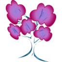 download Tree clipart image with 180 hue color