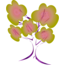 download Tree clipart image with 270 hue color