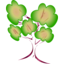 download Tree clipart image with 315 hue color