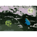 download My Paranoia clipart image with 225 hue color