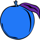 download Simple Fruit Peach clipart image with 180 hue color