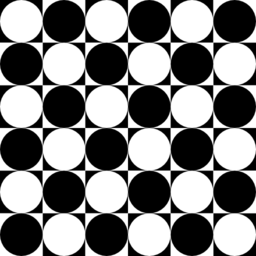 Circles Inside Chessboard