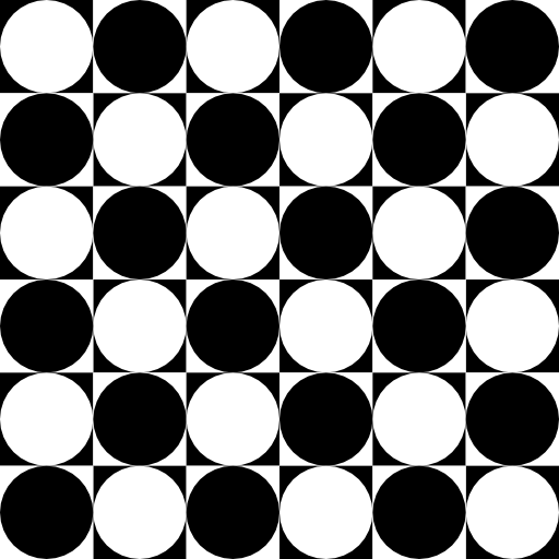 Circles Inside Chessboard