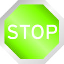 download Stop Sign clipart image with 90 hue color