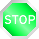 download Stop Sign clipart image with 135 hue color