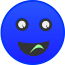 download Smiley clipart image with 180 hue color