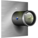download Camera Lens On Wall clipart image with 225 hue color
