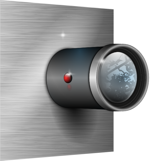 Camera Lens On Wall