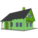 download House 1 clipart image with 45 hue color