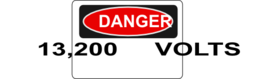 Danger 13 200 Volts Alt 2