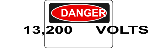 Danger 13 200 Volts Alt 2