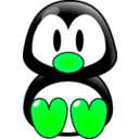 download Baby Tux clipart image with 90 hue color