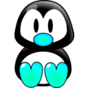 download Baby Tux clipart image with 135 hue color