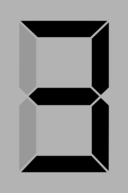 Seven Segment Display Gray 3