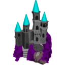 download Castle Color clipart image with 180 hue color