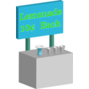 download Lemonade Stand clipart image with 135 hue color