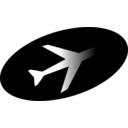download Plane Icon clipart image with 135 hue color