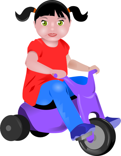 Toddler On Tricycle