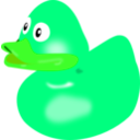 download Bath Duck clipart image with 90 hue color