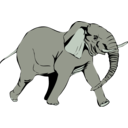 download Architetto Elefante In Corsa clipart image with 135 hue color
