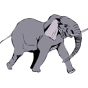 download Architetto Elefante In Corsa clipart image with 315 hue color