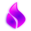 download Glossy Flame clipart image with 270 hue color
