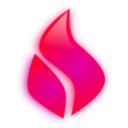 download Glossy Flame clipart image with 315 hue color