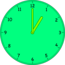 download Clock clipart image with 90 hue color