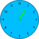 download Clock clipart image with 135 hue color