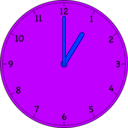 download Clock clipart image with 225 hue color