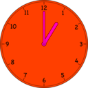 download Clock clipart image with 315 hue color