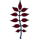 download Ash Leaves clipart image with 180 hue color