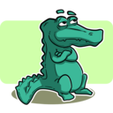 download Crocodile Or Alligator clipart image with 45 hue color